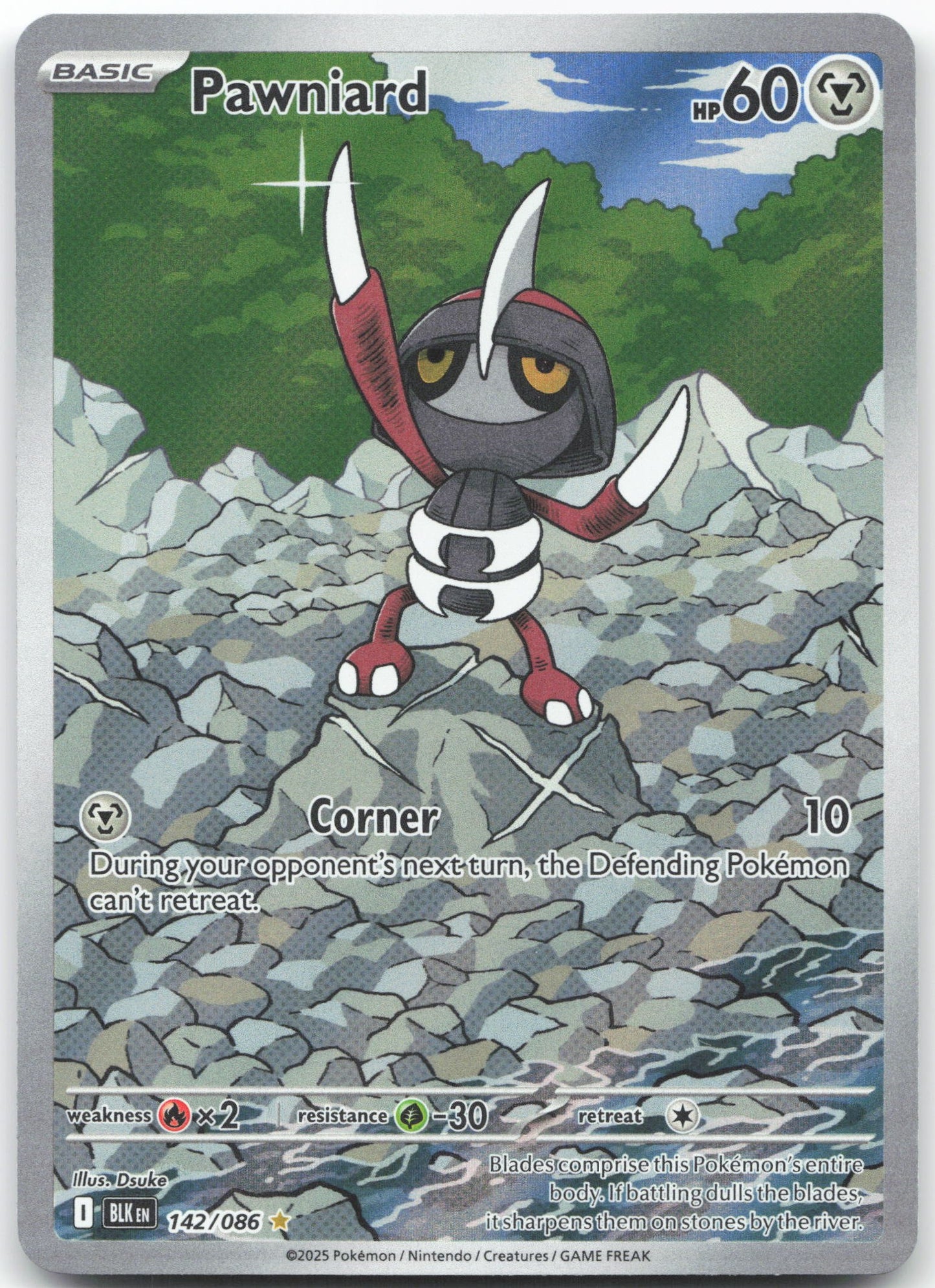 Pawniard - Illustration Rare SV: Black Bolt 142/086 NM