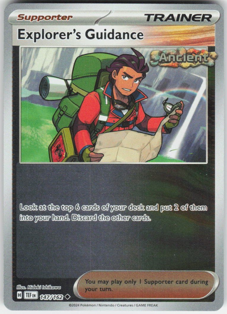 Explorer's Guidance - Uncommon SV05: Temporal Forces 147/162 NM Rev Holo