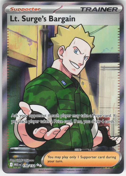 Lt. Surge's Bargain - Ultra Rare ME01: Mega Evolution 170/132 NM