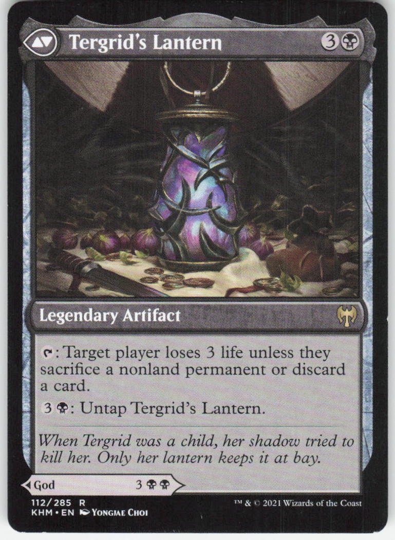 Tergrid, God of Fright R Kaldheim 112 NM (Back)