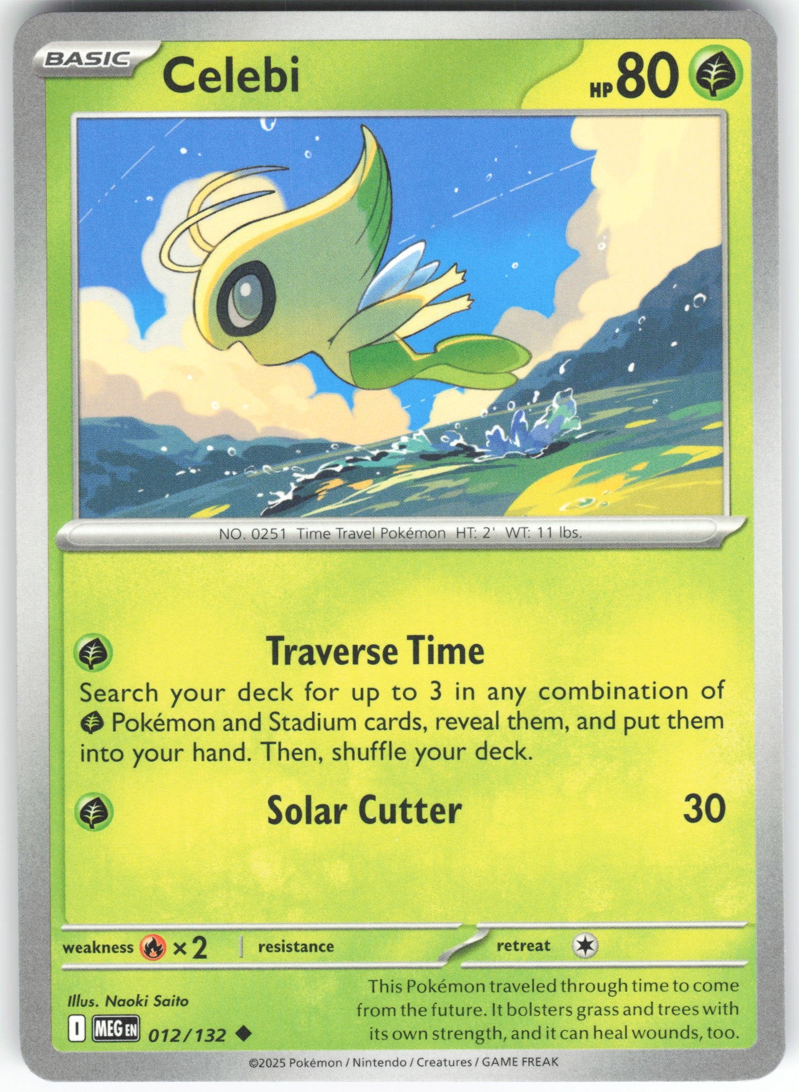 Celebi Uncommon ME01: Mega Evolution 012/132 NM