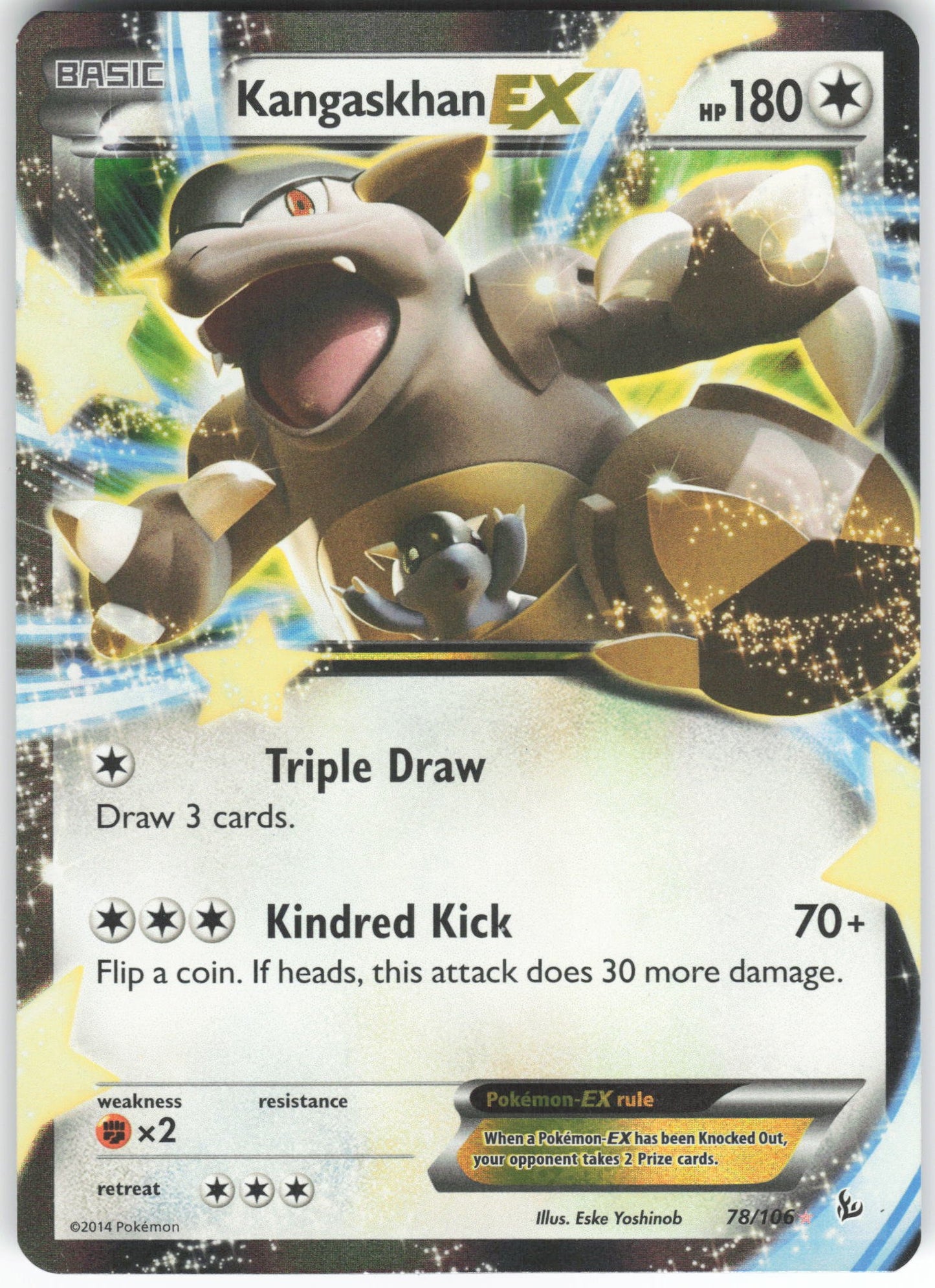 Kangaskhan EX Ultra Rare XY - Flashfire 78/106 LP