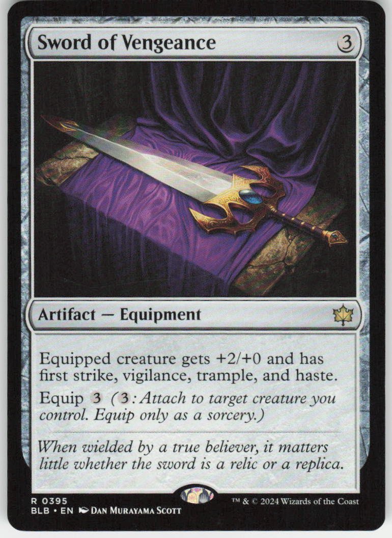 Sword of Vengeance R Bloomburrow 395 NM