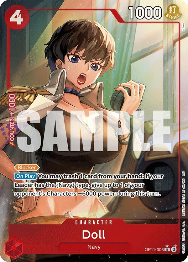 Doll (Alternate Art) OP11-008 Rare A Fist of Divine Speed NM/M