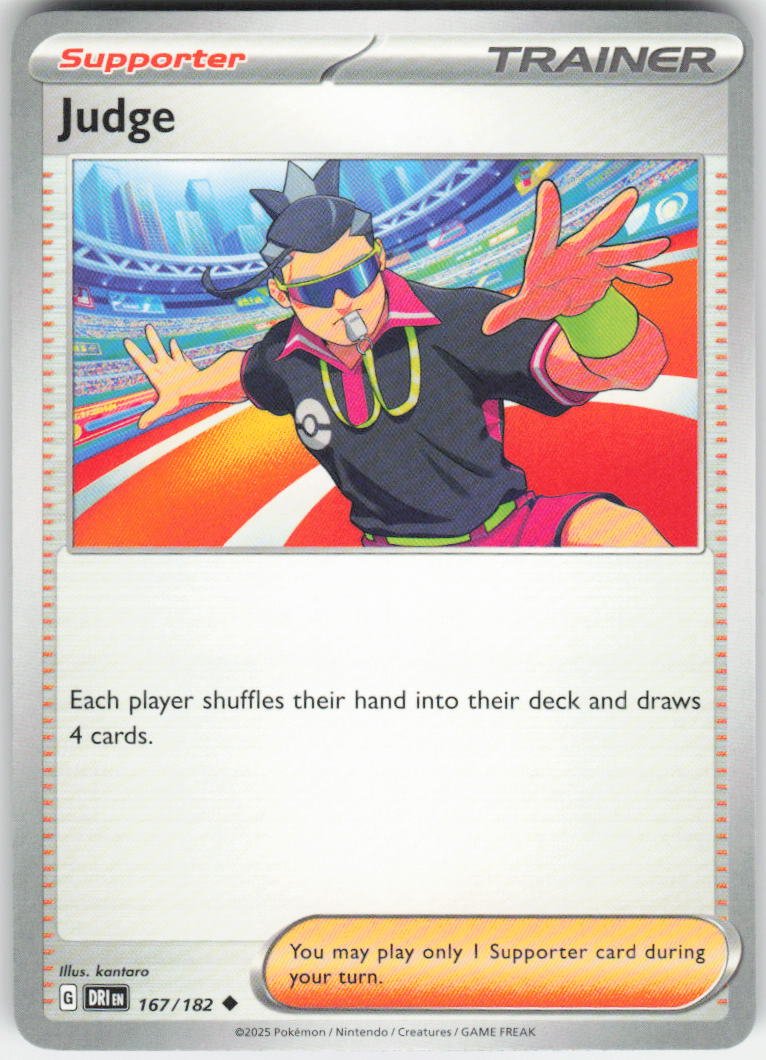 Judge - Uncommon SV10: Destined Rivals 167/182 NM