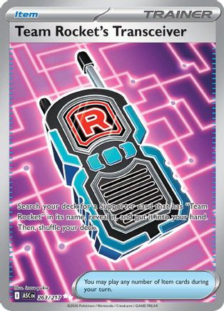 Team Rocket's Transceiver 263/217 Ultra Rare Ascended Heroes NM/M