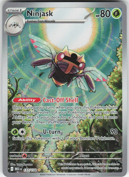 Ninjask - Illustration Rare ME01: Mega Evolution 137/132 NM