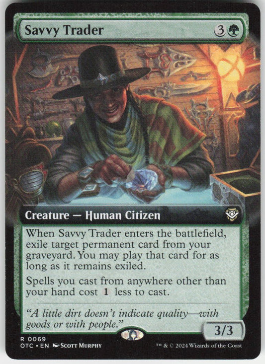 Savvy Trader (Extended Art) R Commander: Outlaws of Thunder Junction 69 NM