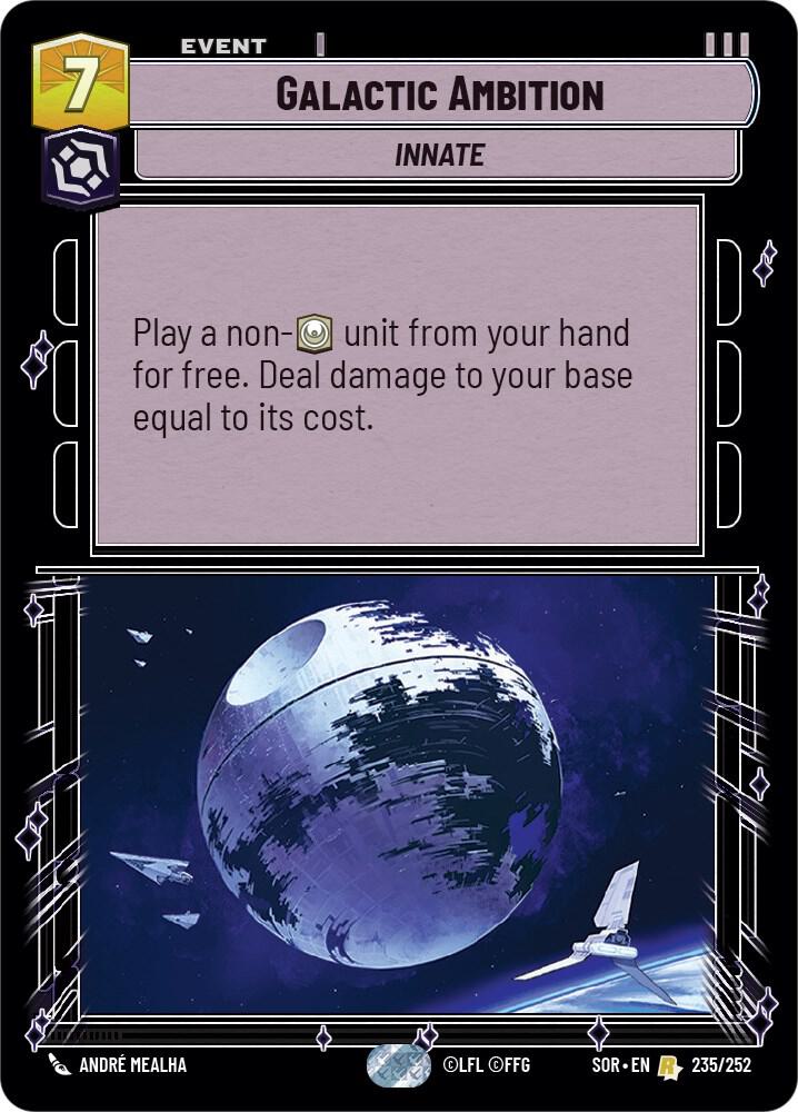 Galactic Ambition 235/252 Rare Foil Spark of Rebellion NM/M