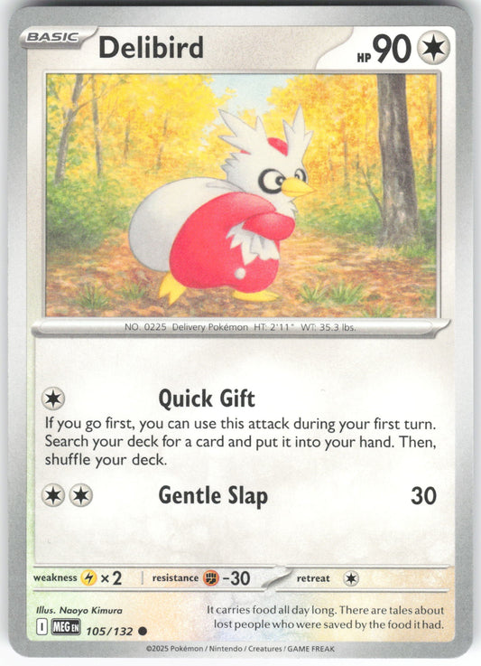 Delibird - Common ME01: Mega Evolution 105/132 NM