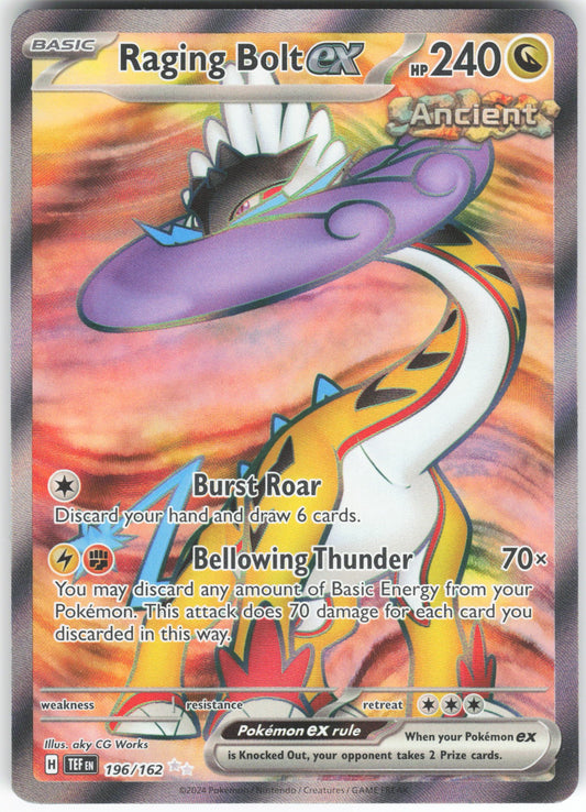 Raging Bolt ex - Ultra Rare SV05: Temporal Forces 196/162 NM