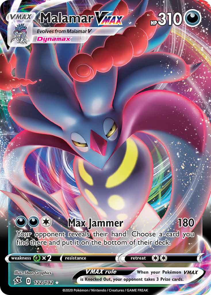 Malamar VMAX 122/192 VMAX Rare Rebel Clash Holo NM/M