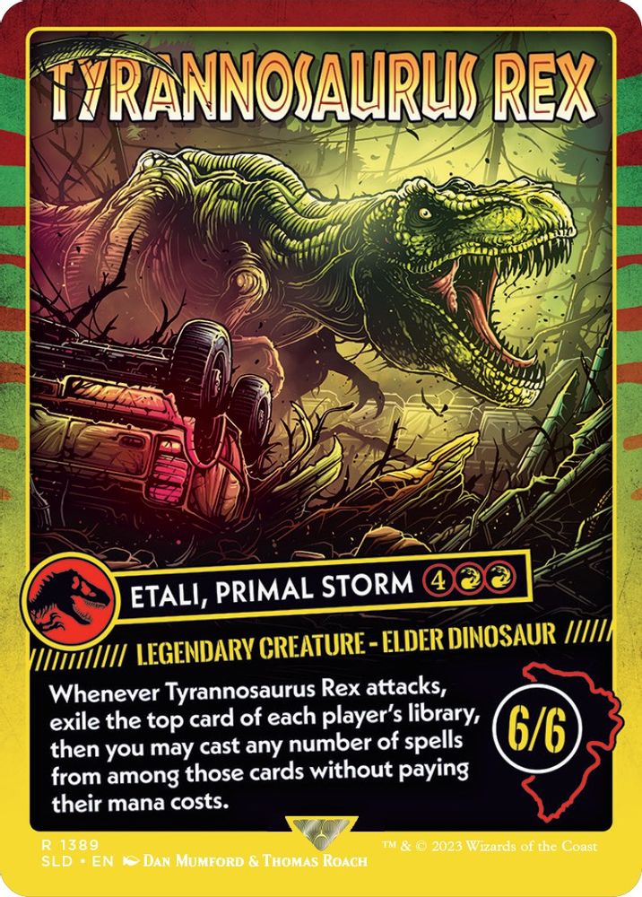 Tyrannosaurus Rex - Etali, Primal Storm 1389 Rare Secret Lair Drop Series NM/M