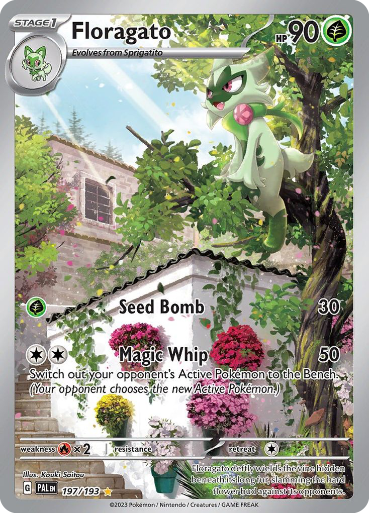 Floragato 197/193 Illustration Rare Paldea Evolved NM/M