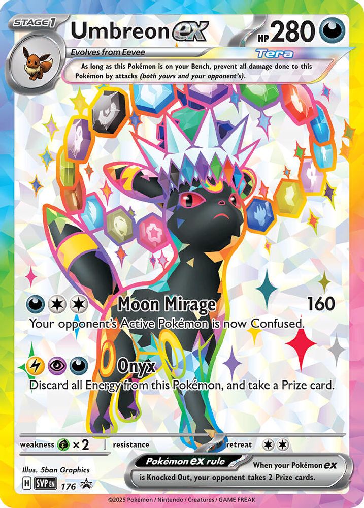Umbreon ex SVP 176 Promo Scarlet & Violet Promo Holo NM/M