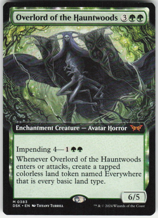 Overlord of the Hauntwoods (Extended Art) M Duskmourn: House of Horror 383 NM