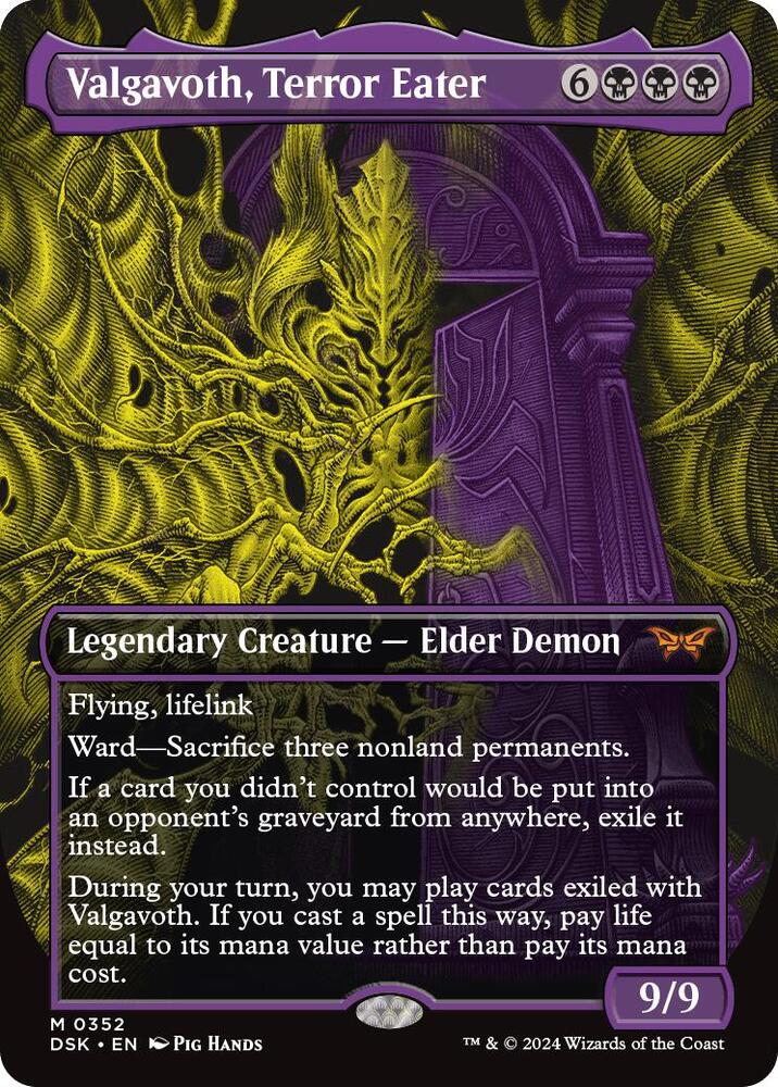 Valgavoth, Terror Eater (Showcase) 352 Mythic Duskmourn: House of Horror NM/M