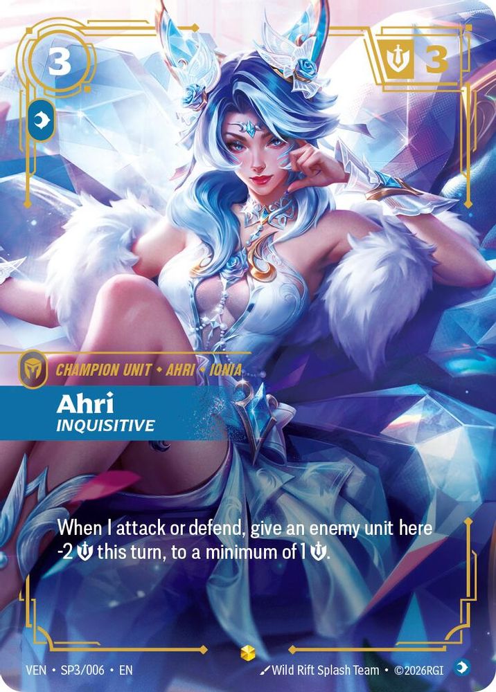 Ahri - Inquisitive SP3/006 Showcase Vendetta NM/M