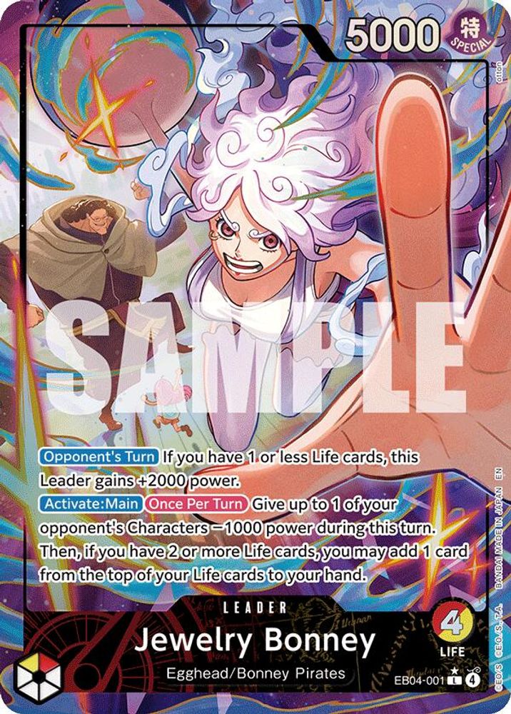 Jewelry Bonney (Alternate Art) EB04-001 Leader Adventure on Kami's Island NM/M