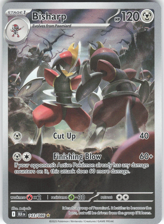 Bisharp - Illustration Rare SV: Black Bolt 143/086 NM
