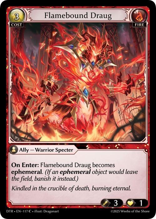 Flamebound Draug 117 Common Distorted Reflections NM
