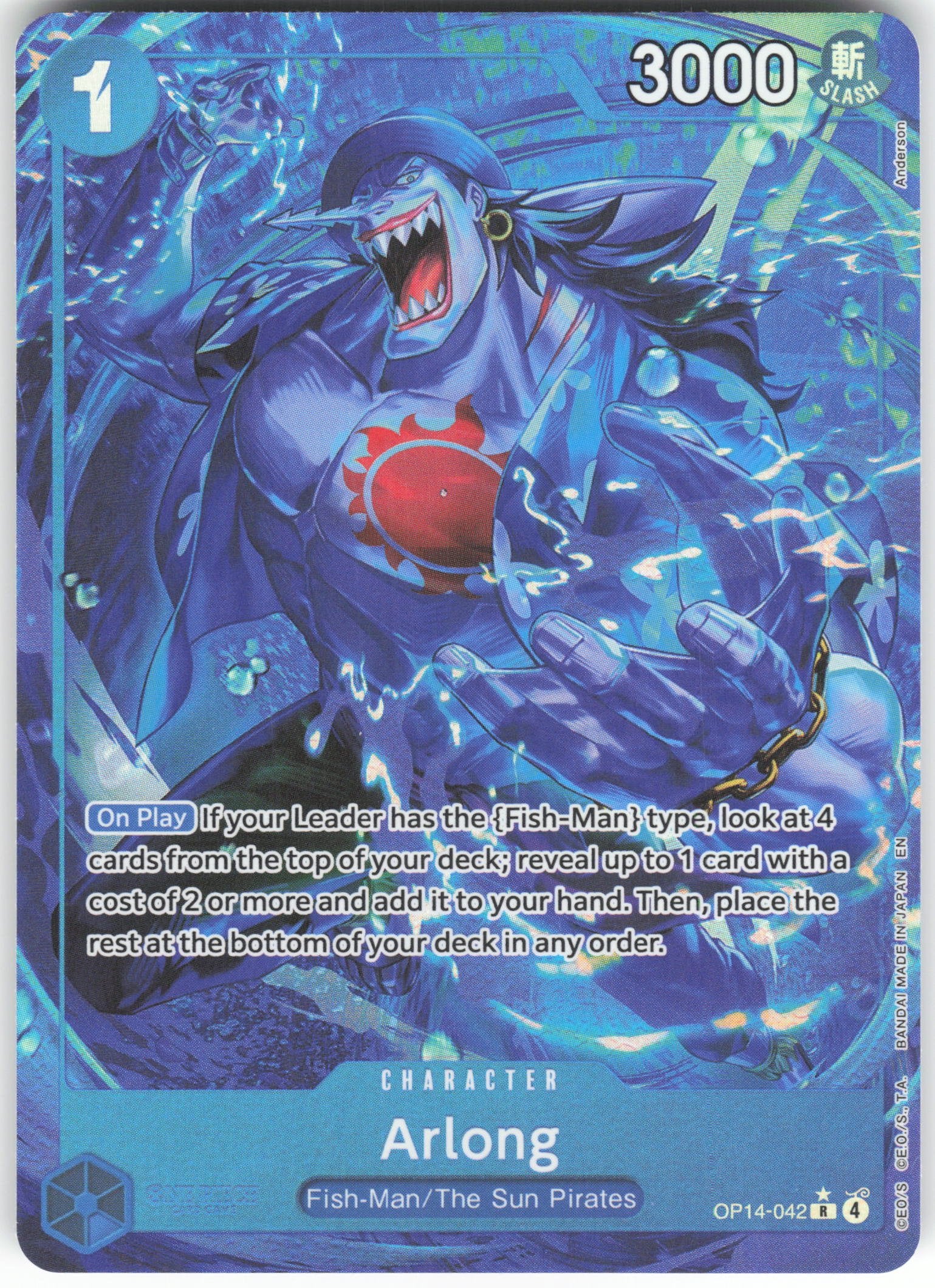 one piece tcg arlong deck Arlong (Alternate Art) C The Azure Sea's Seven OP14-042 NM – Raptor Games