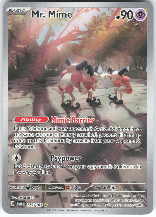 Mr. Mime - Illustration Rare SV: Scarlet & Violet 151 179/165 NM