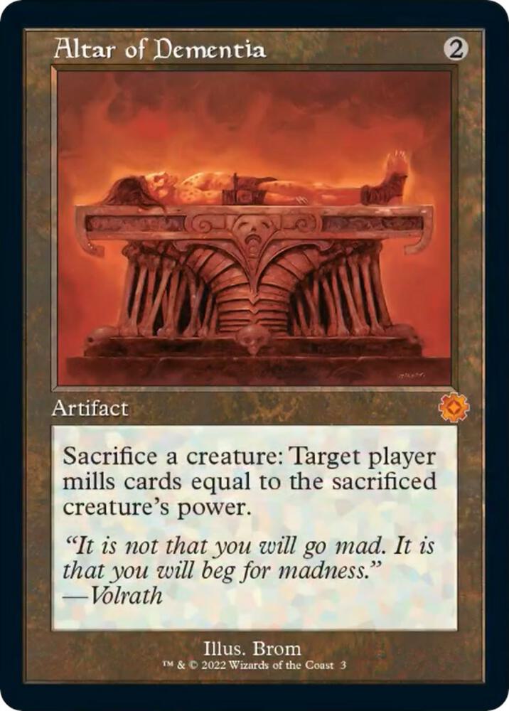 Altar of Dementia 3 Mythic The Brothers' War: Retro Frame Artifacts NM/M