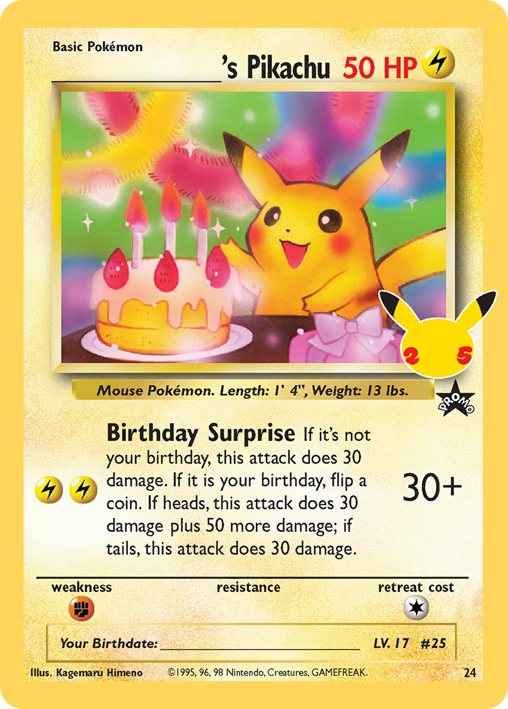 _____'s Pikachu 24 Classic Collection Celebrations: Classic Collection NM/M