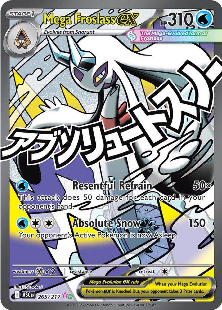 Mega Froslass ex 265/217 Mega Attack Rare Holo Ascended Heroes NM/M