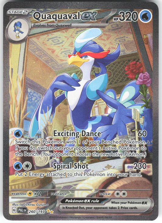 Quaquaval ex Special Illustration Rare SV02: Paldea Evolved 260/193 NM