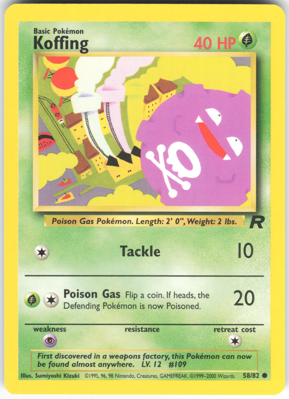 Koffing 58/82 Common Team Rocket Unlimited NM/LP
