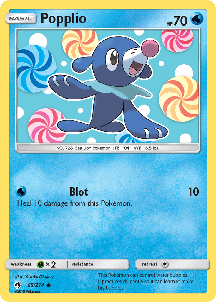 Popplio 65/214 Common Lost Thunder NM/LP