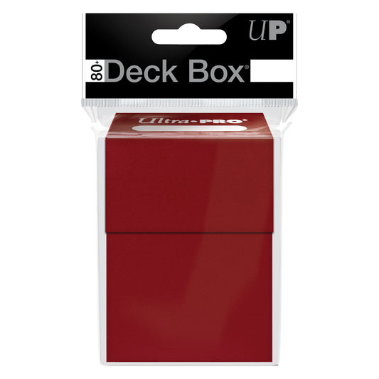Ultra PRO Standard Deck Box, 80-Count - Red