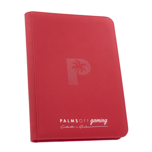 Palms Off Gaming - Collector's Series 9 Pocket Zip Binder - 360 - Red