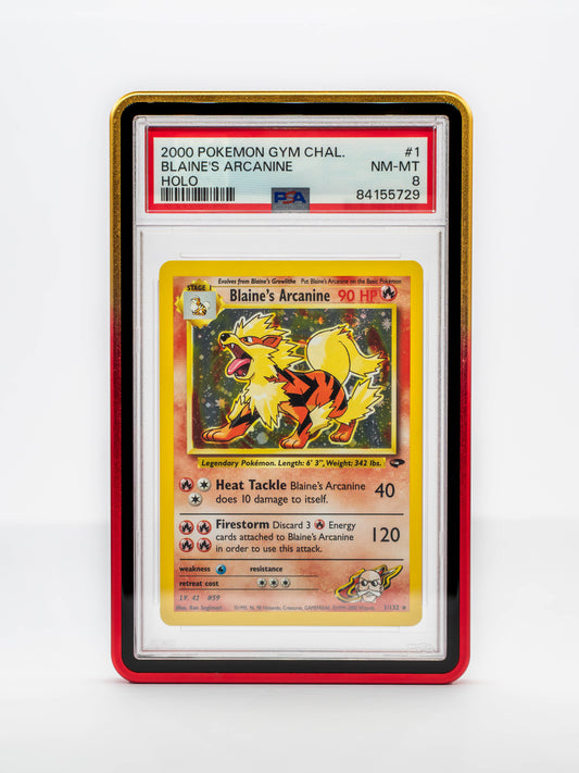 Gradient Forge Case (V2) - PSA Style - RED & GOLD