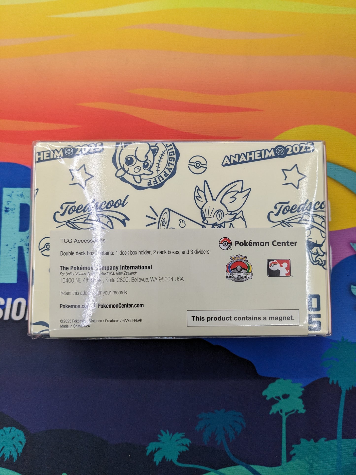POKEMON CENTER Anaheim World Championship 2025 Pikachu Double Deck Box