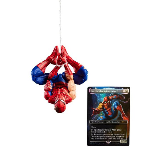 Marvel Legends Series x Magic: The Gathering Battle-Damaged Spider-Man Action Figure