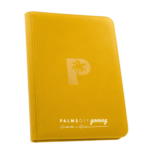 Palms Off Gaming - Collector's Series 9 Pocket Zip Binder - 360 - Yellow