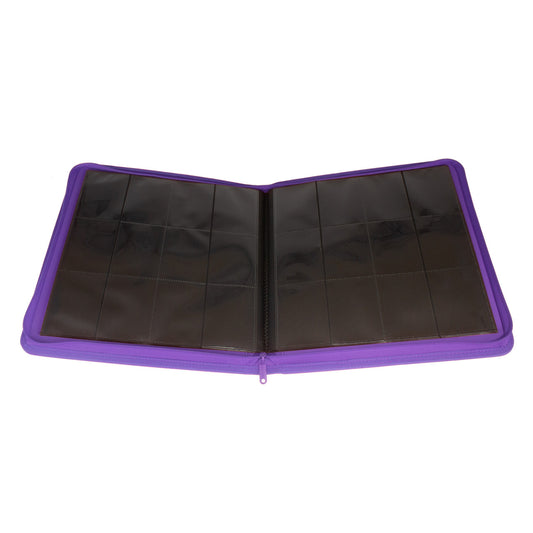 Palms Off Gaming - Collector's Series 12 Pocket Zip Binder - 480 - Purple