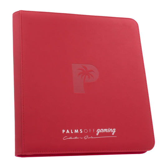 Palms Off Gaming - Collector's Series 12 Pocket Zip Binder - 480 - Red