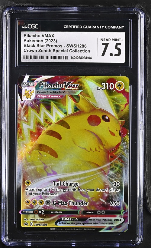 CGC 7.5 Pokemon Black Star Promo Pikachu SWSH286