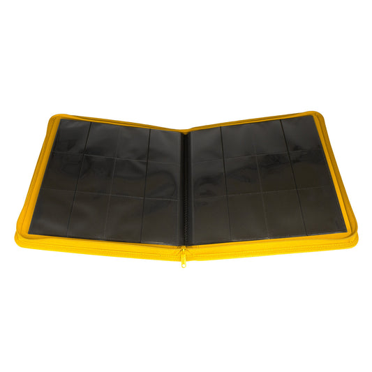Palms Off Gaming - Collector's Series 12 Pocket Zip Binder - 480 - Yellow