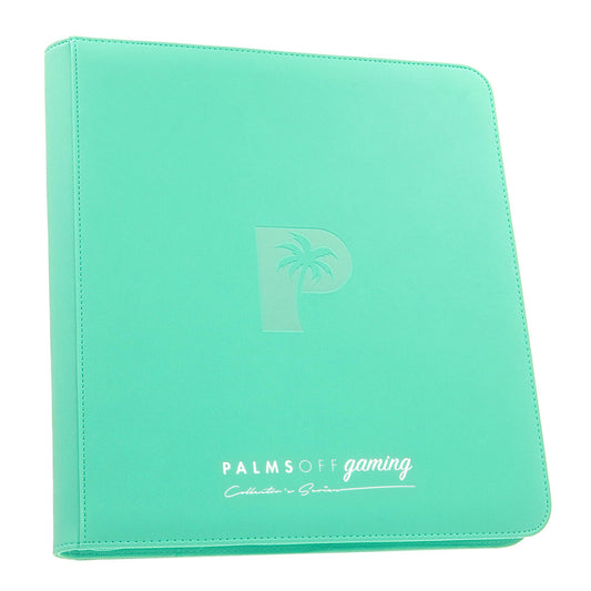 Palms Off Gaming - Collector's Series 12 Pocket Zip Binder - 480 - Turquoise