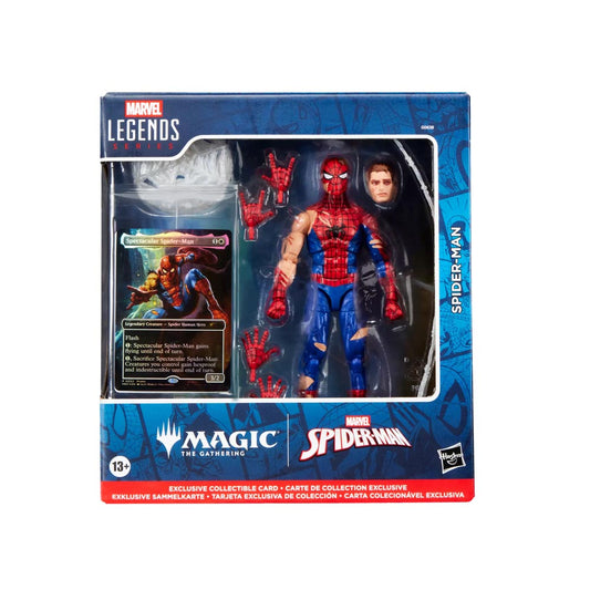 Marvel Legends Series x Magic: The Gathering Battle-Damaged Spider-Man Action Figure