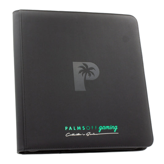Palms Off Gaming - Collector's Series 12 Pocket Zip Binder - 480 - Black