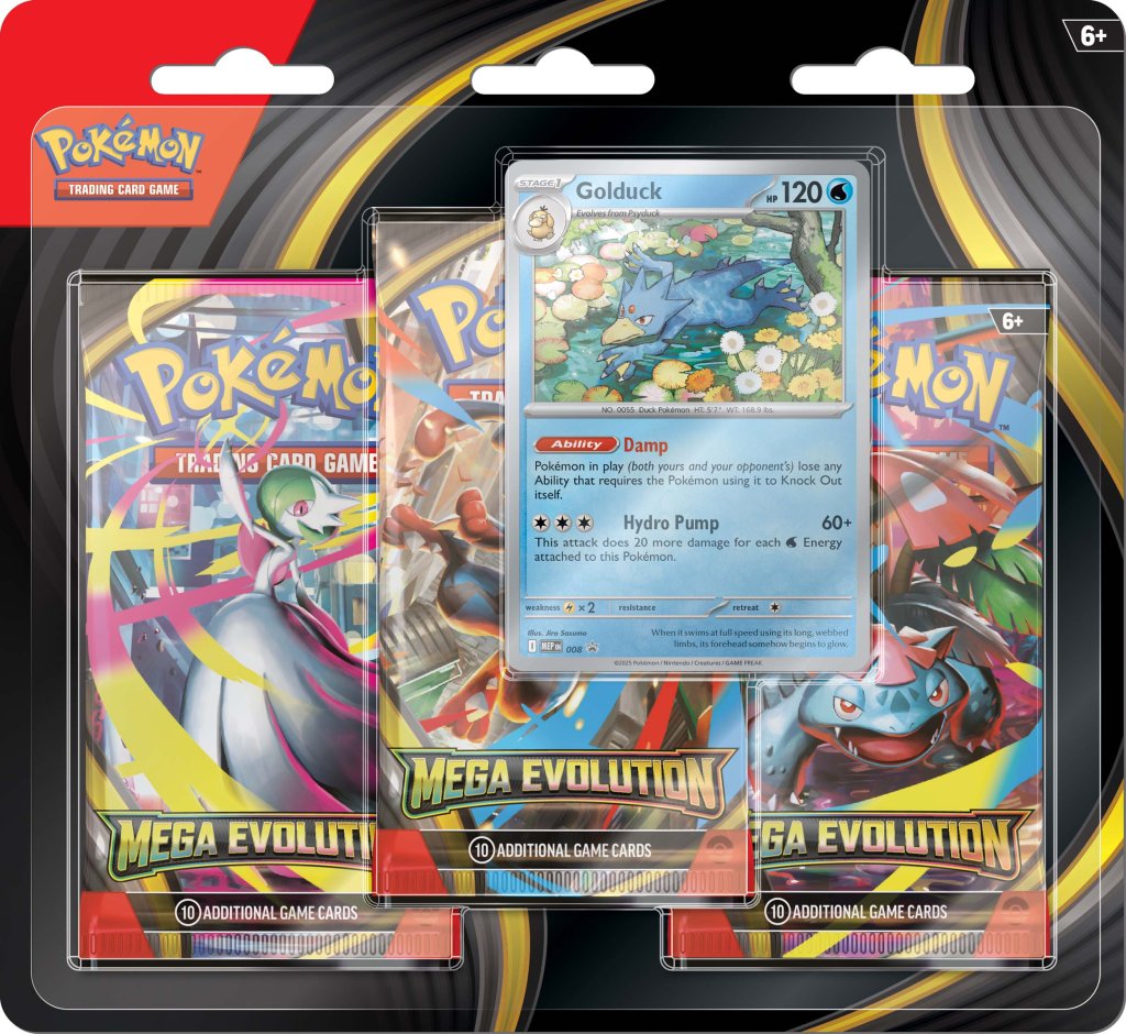 Pokemon TCG: Mega Evolution Three Booster Blister