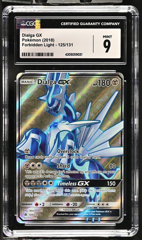 CGC 9 2019 Pokemon English Dialga GX 125/131 Forbidden Light Ultra Rare