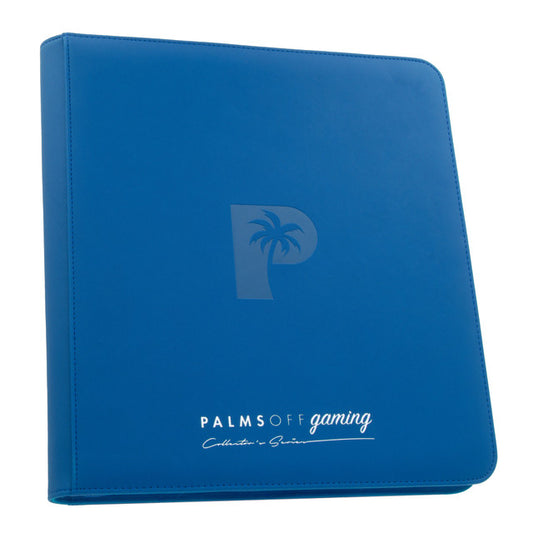 Palms Off Gaming - Collector's Series 12 Pocket Zip Binder - 480 - Blue
