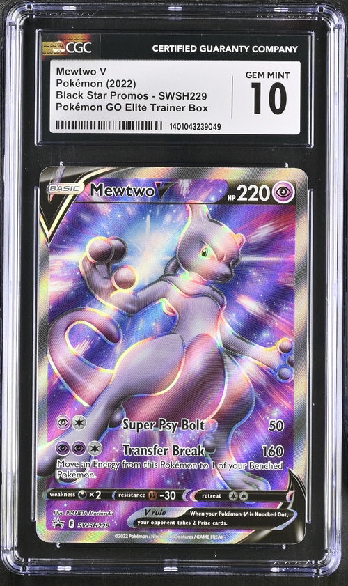 CGC 10 Pokemon Mewtwo Pokemon Go SWSH229